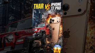 🔥 iPhone vs Thar Crash Test 😱 | Unbelievable Destruction! #Shorts 🔥#iPhoneVsThar #CrashTest#aivideo