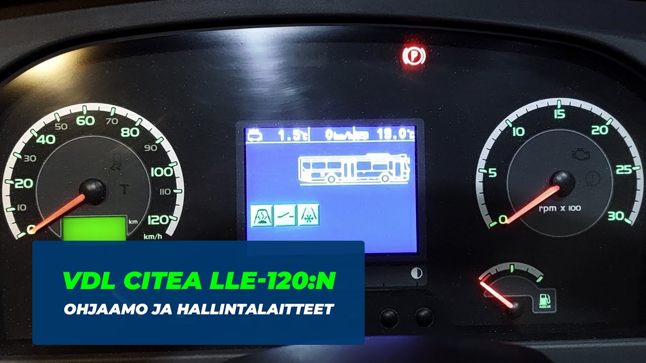 🚍 VDL Citea LLE-120:n ohjaamon ja hallintalaitteiden esittely