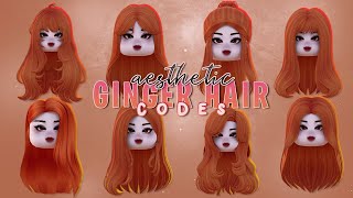 Hair Orange Codess in 2023  Ginger hair, Red hair roblox, Y2k hair