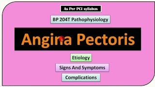 Angina pectoris in hindi || ischaemic heart diseases b pharm 2nd sem
#technicalpharm