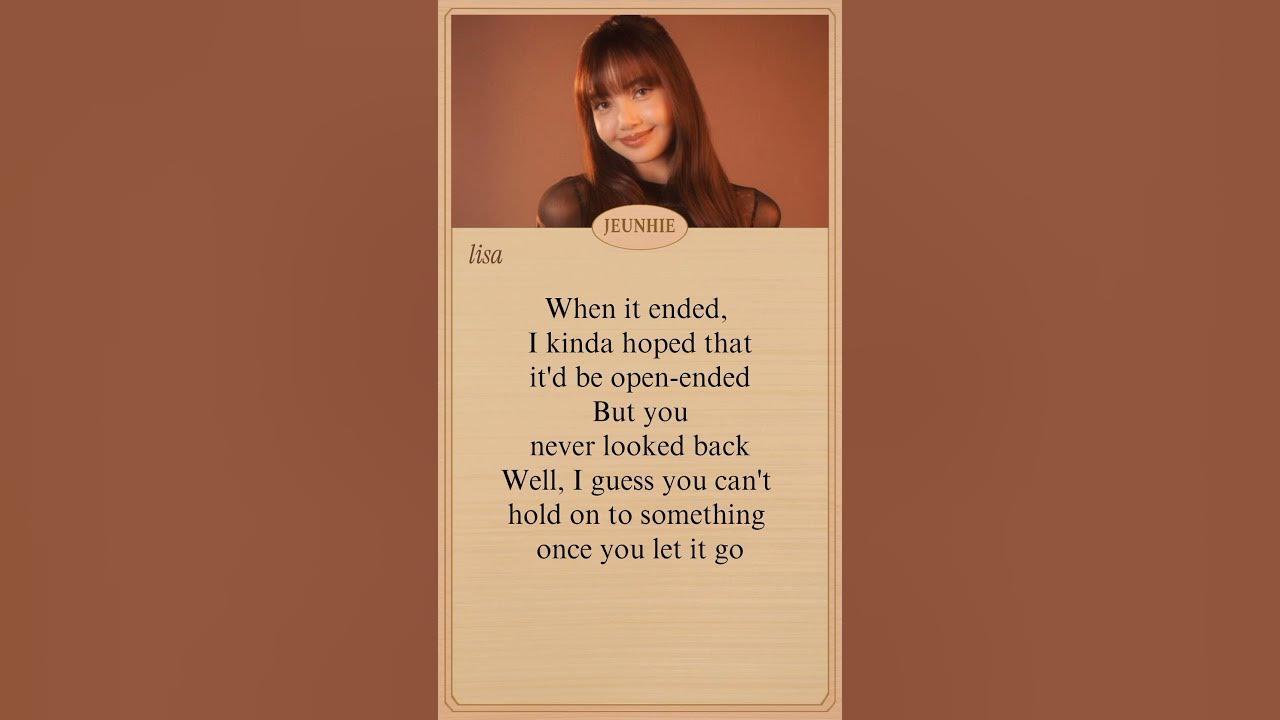LISA DREAM LYRICS #lisa #dream #lisadream #lloud #alterego