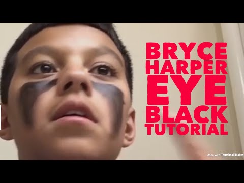 EYE BLACK / BRYCE HARPER WARRIOR EYEBLACK TUTORIAL 