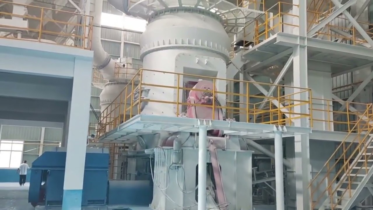 Large vertical mill iron ore milling production site