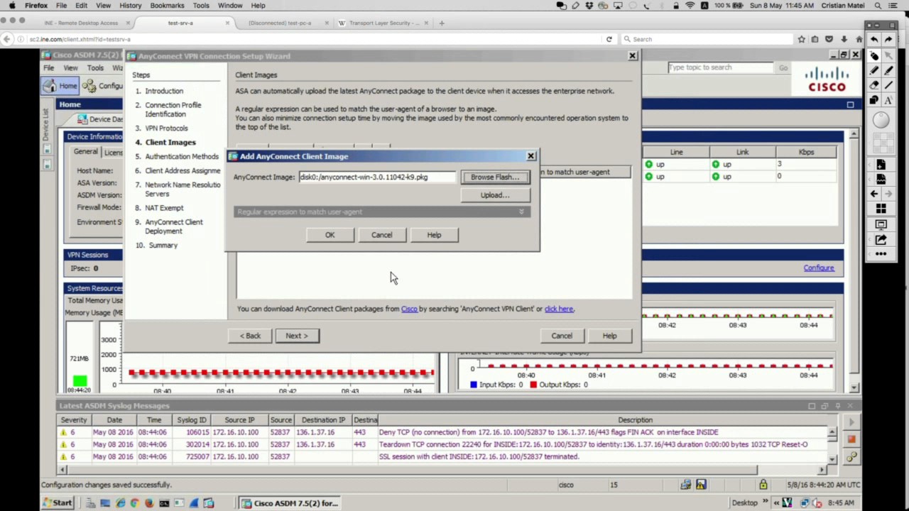 135 ASA AnyConnect SSL VPN Configuration CCNA SEC 210 260 YouTube