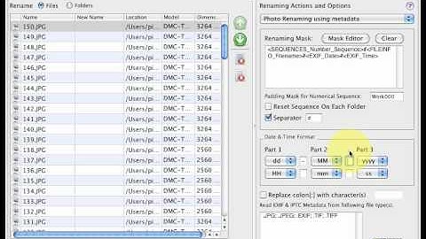 File Renamer for Mac - Rename photos using EXIF and IPTC