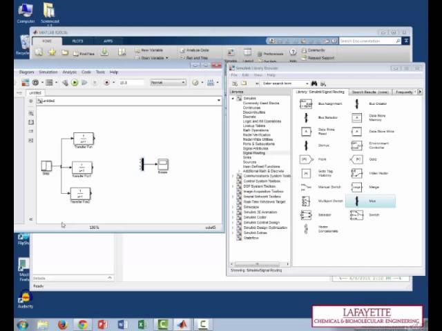 Simulink Second Order Transfer Functions Youtube
