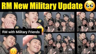 BTS RM New Military Update 🥹| RM with 6 new Military Friend 😍 #bts