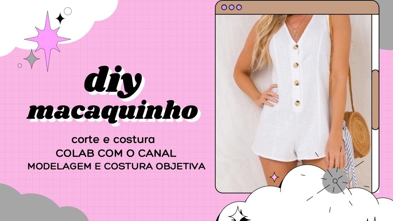 COMO COSTURAR MACAQUINHO SOLTINHO COM BOTÕES E RECORTE I MODELO PARA PRIMAVERA E VERÃO