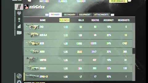 zzirGrizz - MW3 - Combat Record