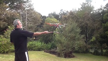 Quadcopter Apm 2.6 FIRST flight test loiter and gps hold