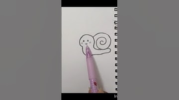 cute snail 🐌 drawing #snail #cute #sketch #drawing #simple #tutorial #shorts