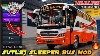 🔥DOWNLOAD SUTLEJ SLEEPER BUS MOD FOR BUSSID | BUS SIMULATOR INDONESIA | BUSSIN #bussidmods screenshot 1