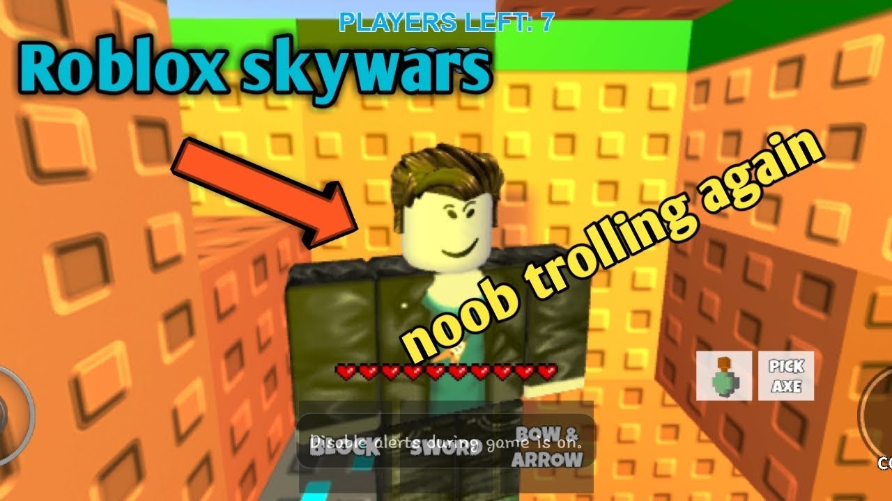 Roblox Skywars Noob Trolling With Annoying People Youtube - trolling peoples in skywars roblox youtube