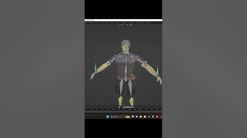 Leon RE4 rig Blender #shorts #blender #rig #re4 #3d #lowpoly