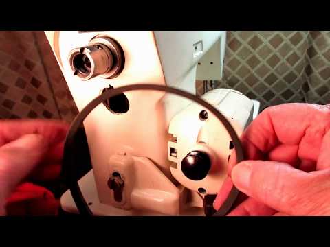 Replacing the Motor Belt on a Vintage Singer Sewing Machine Model 237, 239