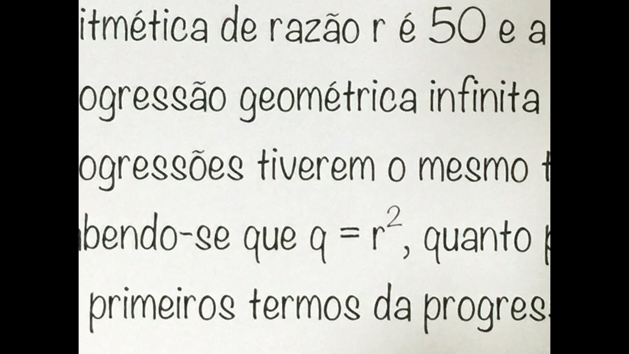1000QMat | #10 - ITA - Progressões Geométricas impossible dream lyrics