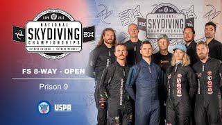 Prison 9, 2022 USPA National Skydiving Championships, Formation Skydiving 8- Way Open