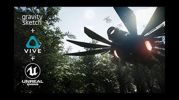 Gravity Sketch + HTC VIVE + UE4 - Predator Ship Cuterebrinae