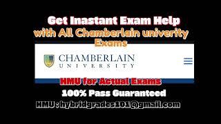 Chamberlain University Week 8 Final Exams Exam Help