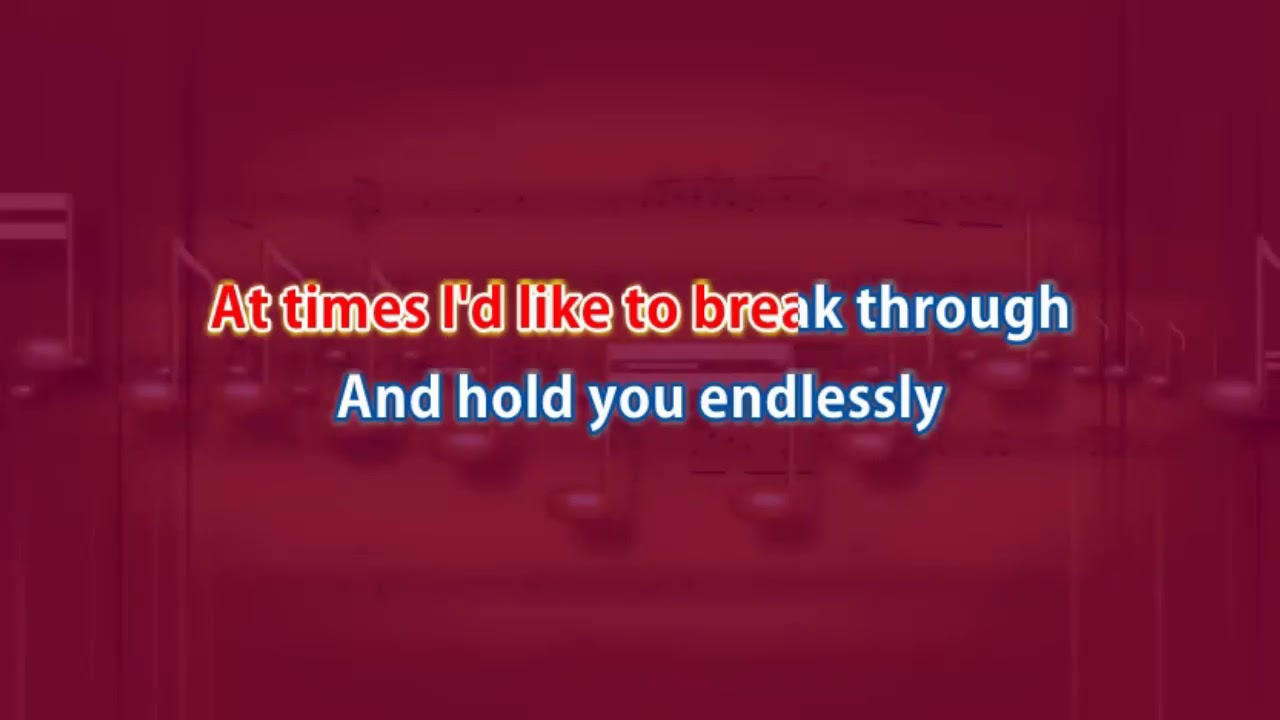 "Sometimes When We Touch" Karaoke (Minus One) with Lyrics YouTube