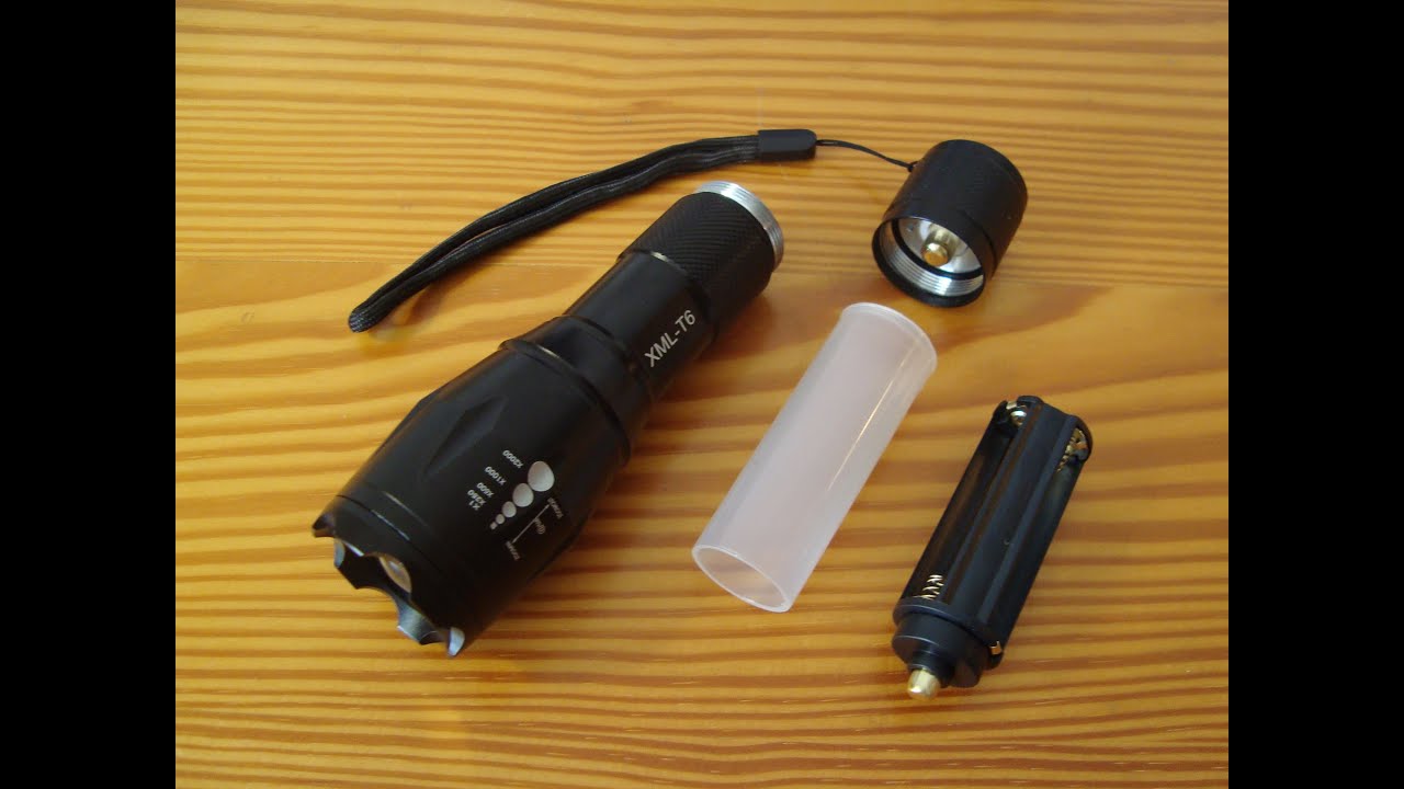 Unboxing LED Flashlight Torch UltraFire E17 CREE XML-T6 2000Lumens (Aliexpress) - YouTube