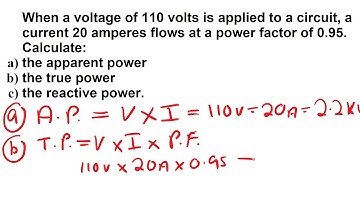 Power factor calculation