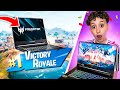 Mon PREMIER TOP 1 avec mon NOUVEAU PC PORTABLE GAMER sur Fortnite ! (PREDATOR TRITTON 500)