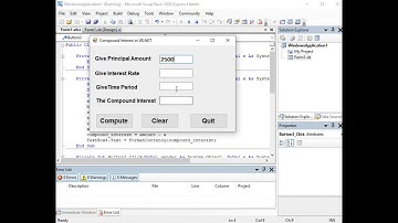Compound Interest in VB NET