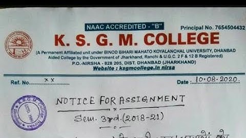 K.S.G.M College Nirsha Dhanbad