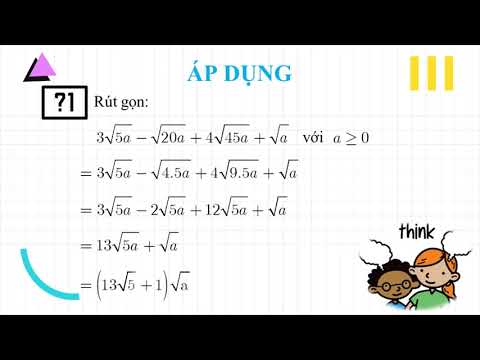 Video Tuần 5 - Toán 9 Chủ đề 9 Rút gọn biểu thức chứa căn... - youtube