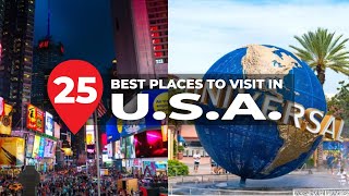 25 Amazing Places to Visit in the USA! - Travel Video