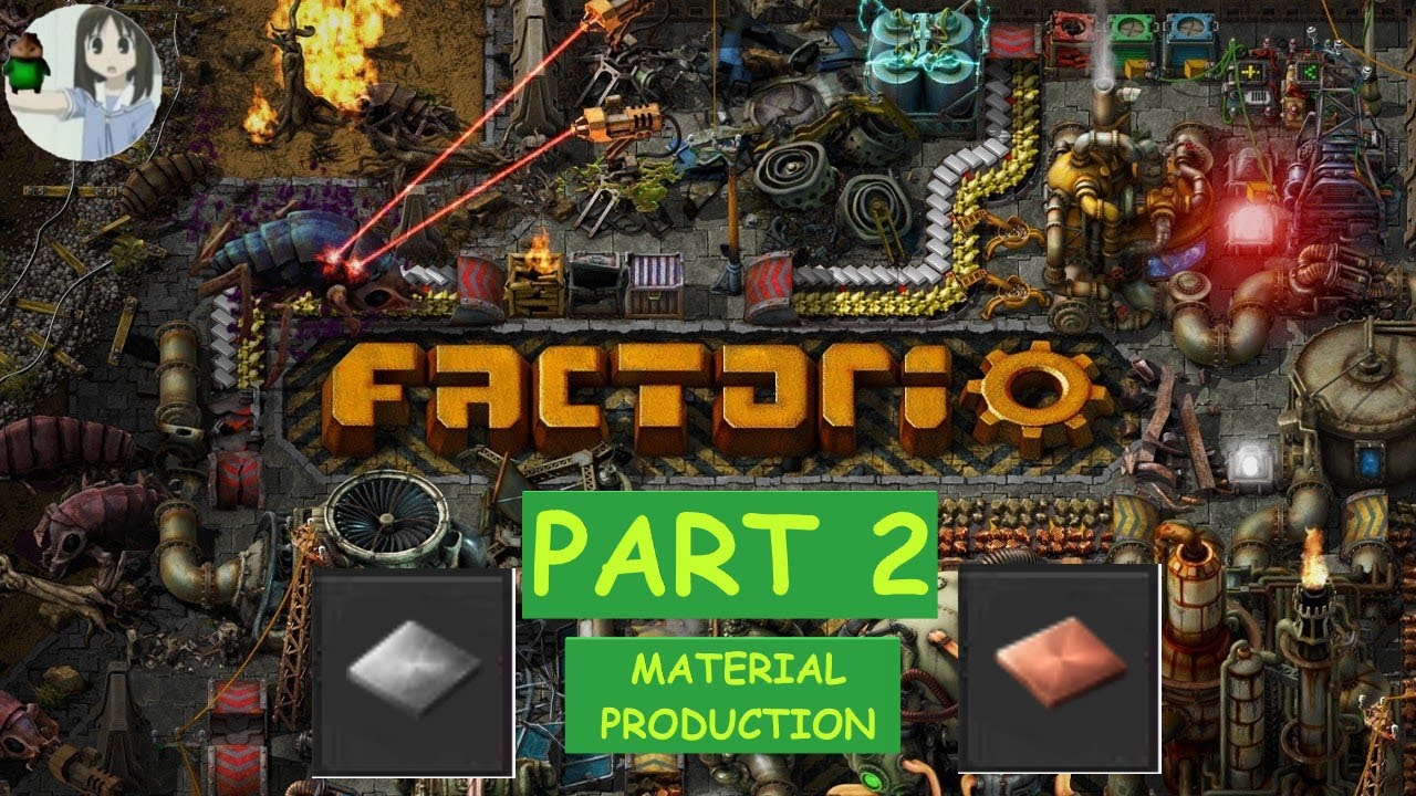 Factorio Playthrough Pt 2 - Material Production (No Commentary) - YouTube