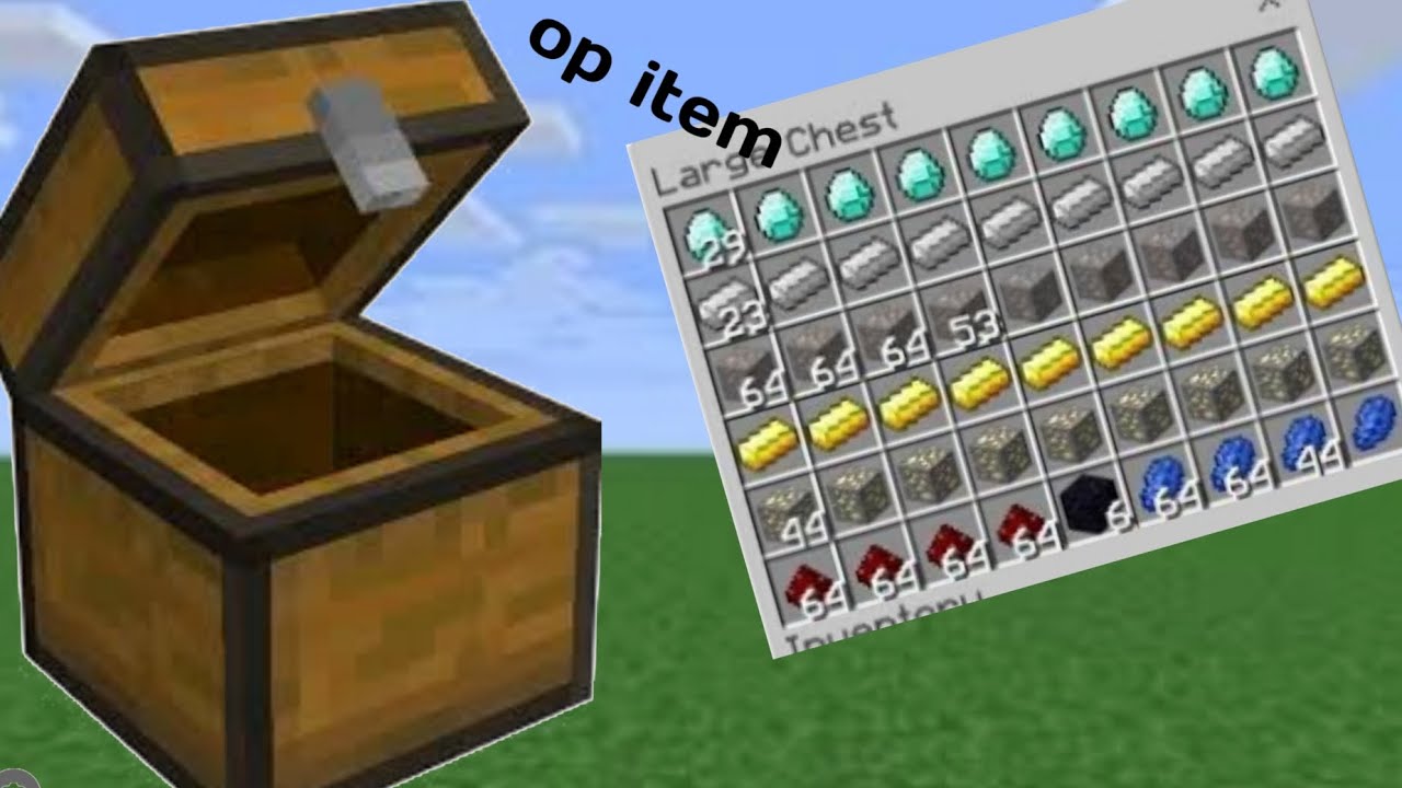 Minecraft but chest gives op item - YouTube