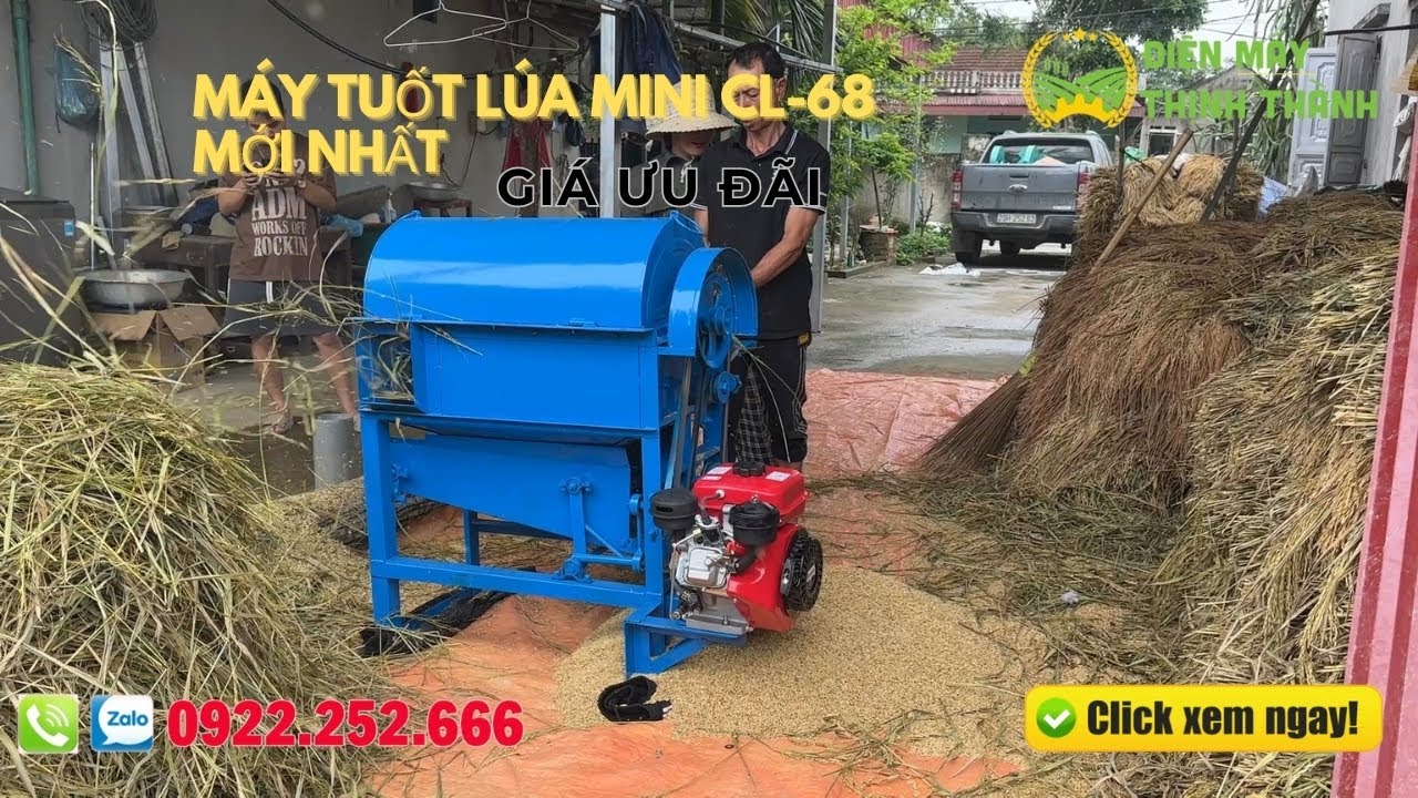 MÁY TUỐT LÚA MINI CL-68 CÓ GIÁ BAO NHIÊU?