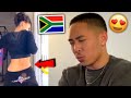 Tyla doing Umlando Dance Challenge 😍🇿🇦 AMERICAN REACTION! South African Amapiano Dance 🇿🇦😍