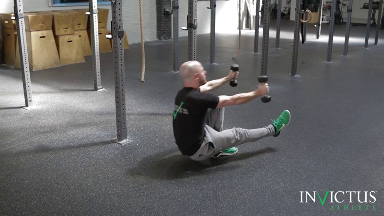 Front Weighted Candle Roll To Pistol Balance CrossFit Invictus