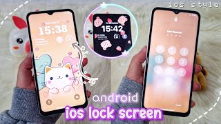 get iOS 17 lock screen style on android ✨ aesthetic customization