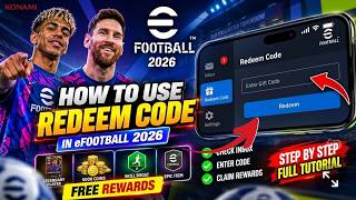 How to Use eFootball Redeem Code in 2026 | eFootball Gift Code Tutorial screenshot 2