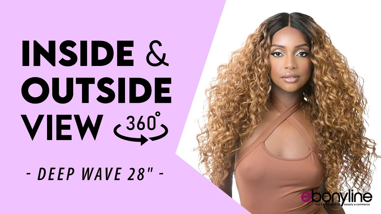 It's a Wig Human Hair Blend HD Lace Front Wig DEEP WAVE 28