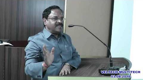 VELTECH MULTITECH DEPT OF CIVIL GUEST LECTURE - 03.08.2016