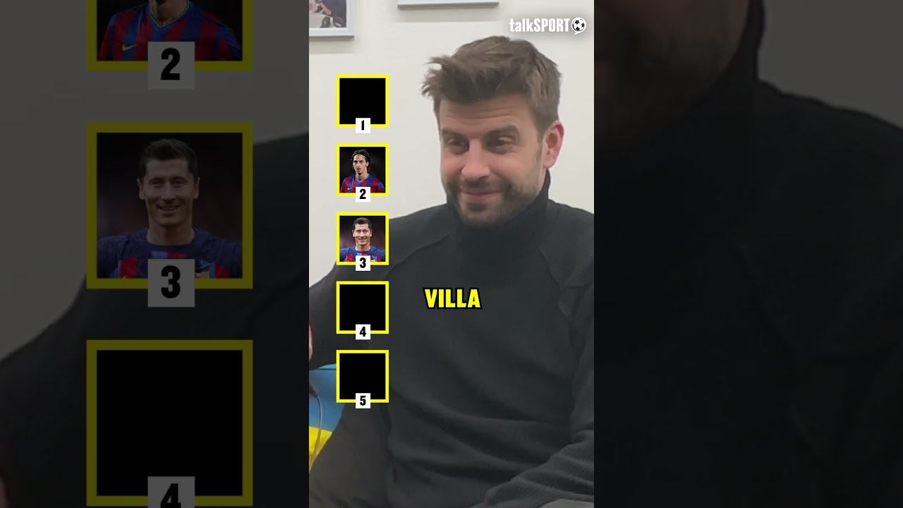 Gerard Piqu Blind Ranking Barcelona Strikers Talksport Football