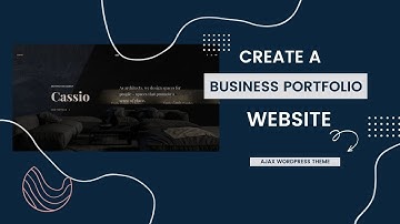 Business Portfolio Modern Website | AJAX Portfolio Elementor Template | Cassio WordPress Theme