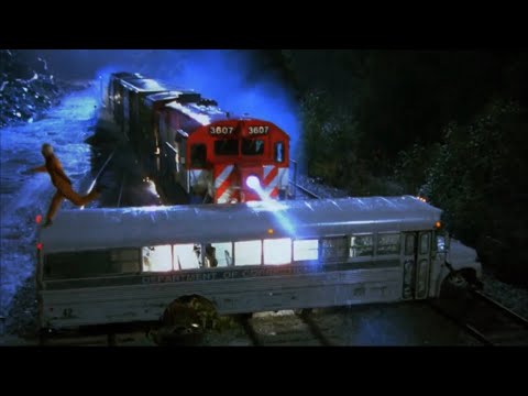 Wrongfully Accused   Bus Crash  Train Chase Scene 1080p