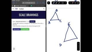 Finding Lengths with a Scale Factor - FishMath.com