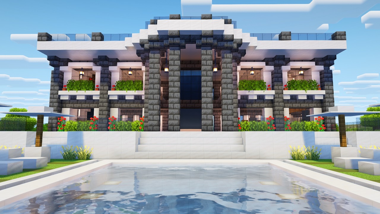 Minecraft: How to Build a Modern House | Tutorial🏠