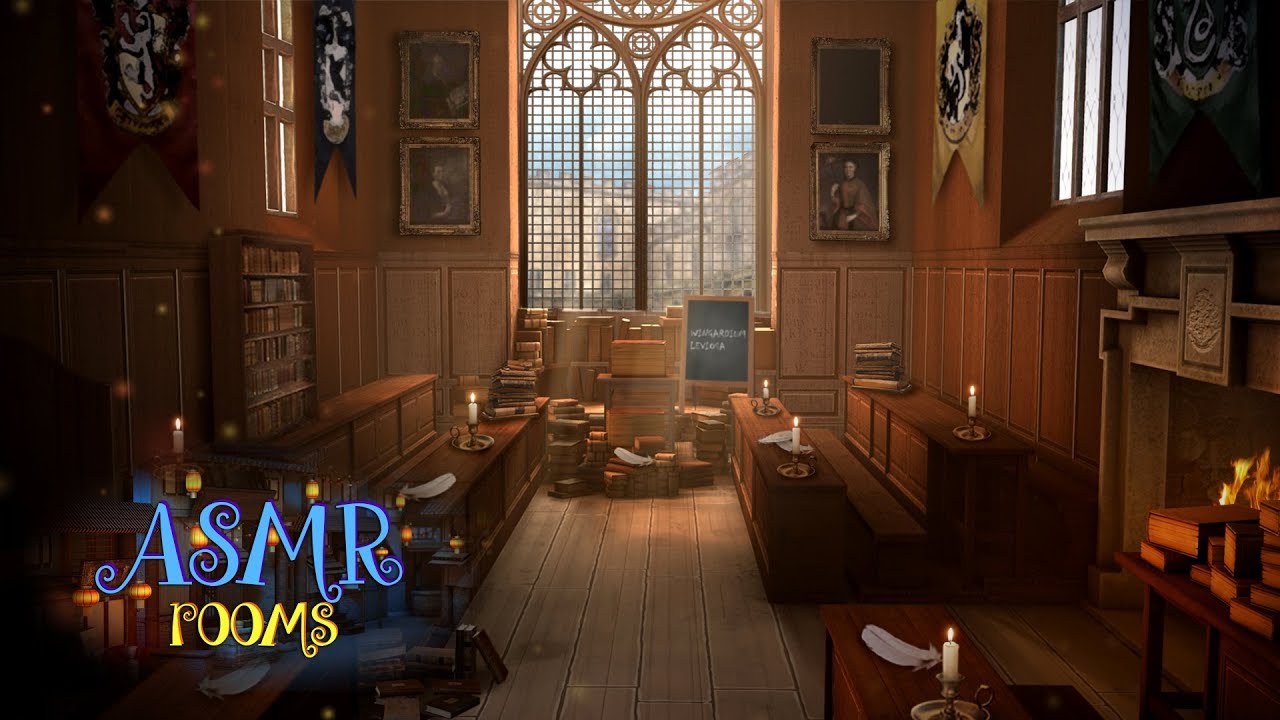 Harry Potter Inspired Asmr Charms Classroom Hogwarts Ambience Sunny Rain