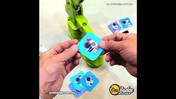 How To Make a Square Button Badge and Fridge Magnet- 50mm x 50mm- Onebadge