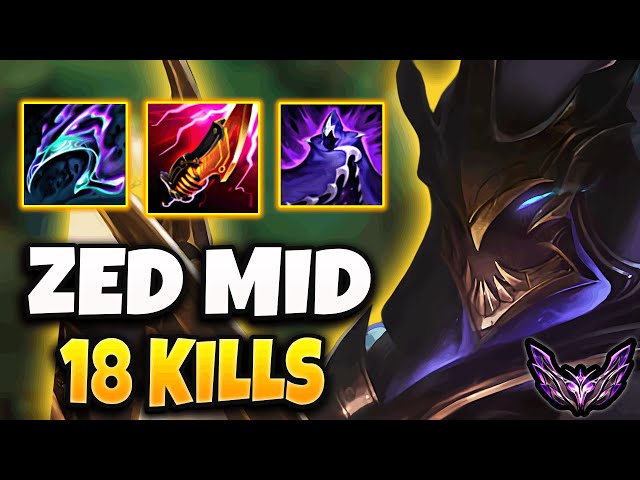 Zed MID vs Hwei [ OTP ] Lol Korea Master Patch 14.9 ✅ class=