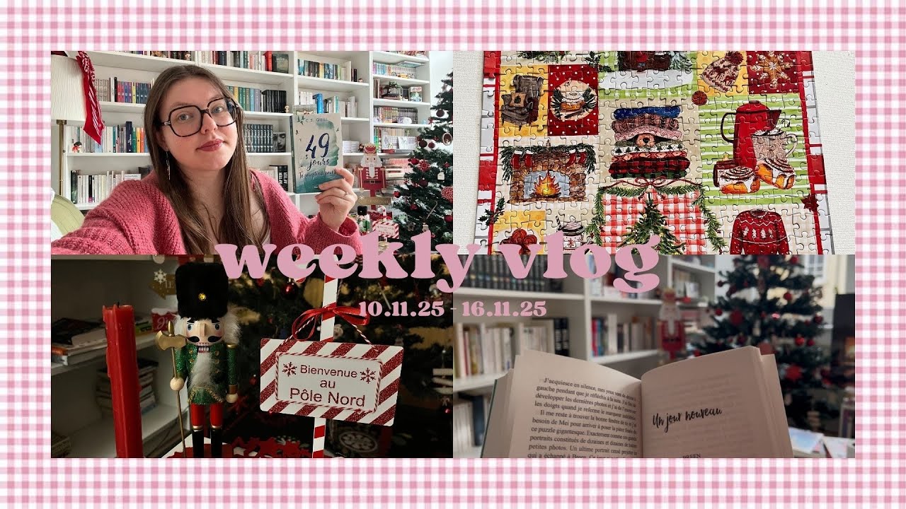 Weekly vlog : lecture, puzzles et déco de Noël 📚🧩🎄