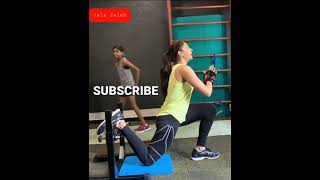 Andrea Jeremiah single leg lounges🦵 | Tamil Actress Andrea | Andrea Workout